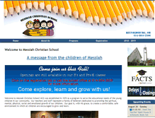 Tablet Screenshot of messiahchristianschool.org